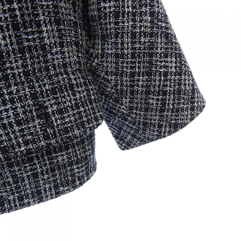 【Mã giảm giá】Áo khoác không cổ CHANEL 636640