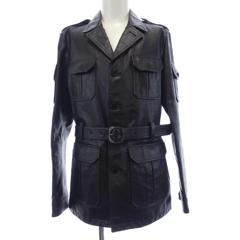 SAINT LAURENT 549285 YC2UI Áo khoác da - Hàng hiệu Chính hãng 892300