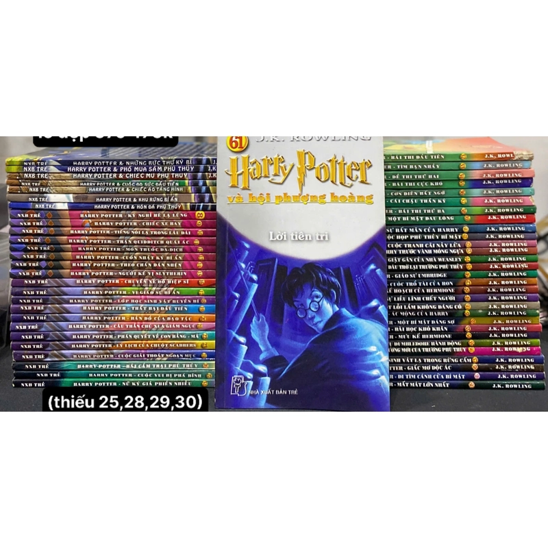 ComBo Harry Potter ( lô 57 cuốn, thiếu cuốn 25, 28, 29, 30) 466395