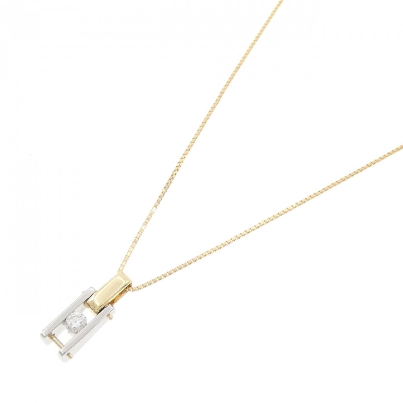 K18YG/PT900 Dây chuyền kim cương 0.10CT - Hàng hiệu Chính hãng 861909