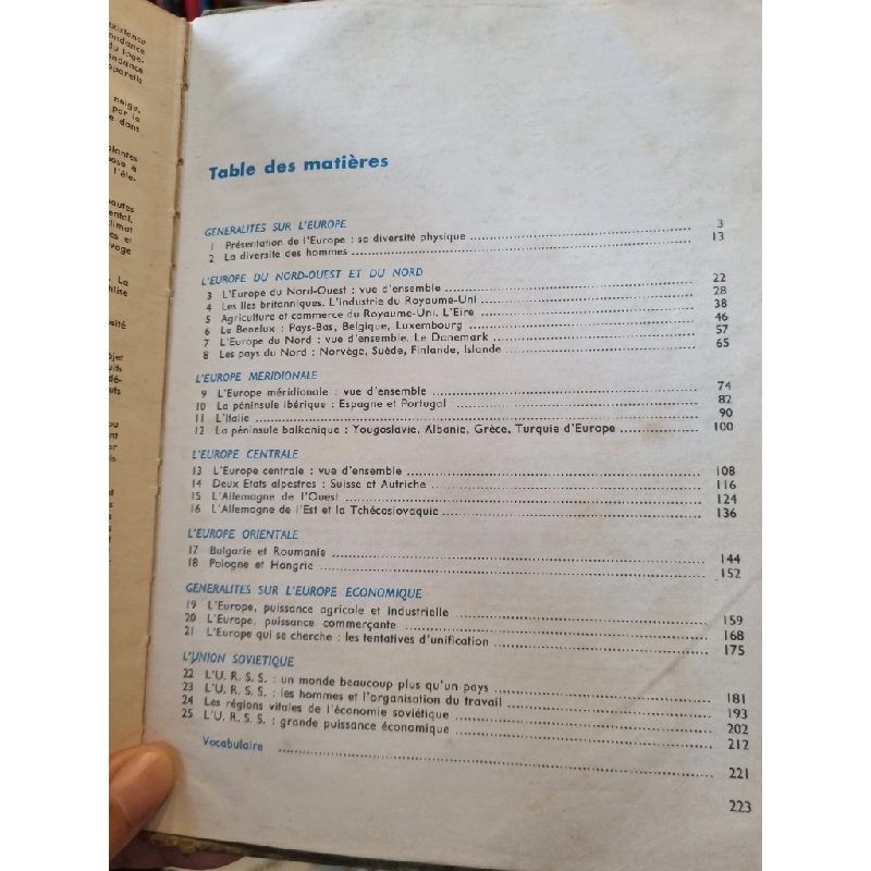 GEOGRAPHIE 4e : L'Europe et l'Union Soviétique (Réné Oudin) 222099