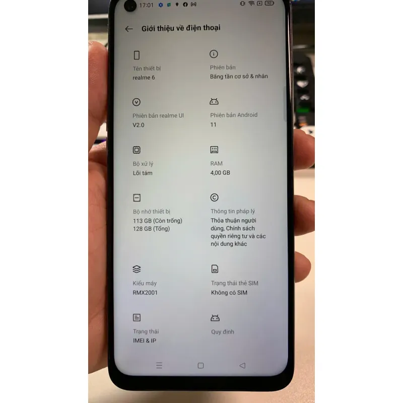 Realme 6- Trắng 758222