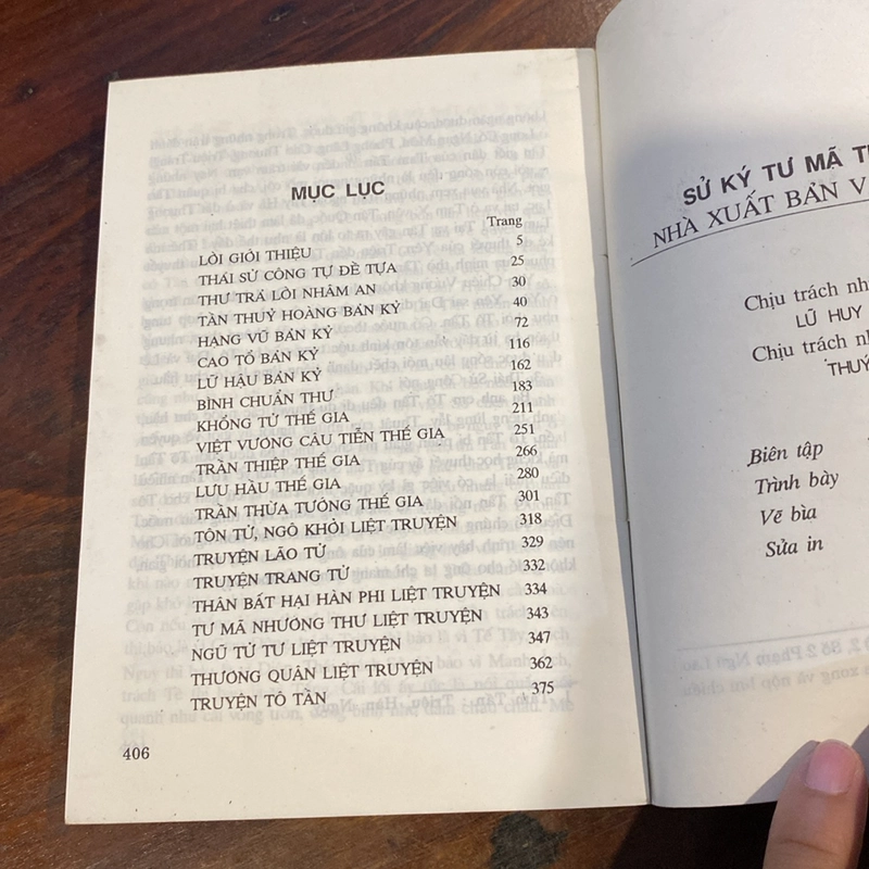 SỬ KÝ TƯ MÃ THIÊN - TRỌN BỘ 2 TẬP, XB 1997 473465