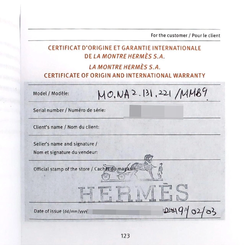 Hermès Nantucket Jete･Du･Diamant NA2.131 SS Quartz - Hàng hiệu Authentic 876873