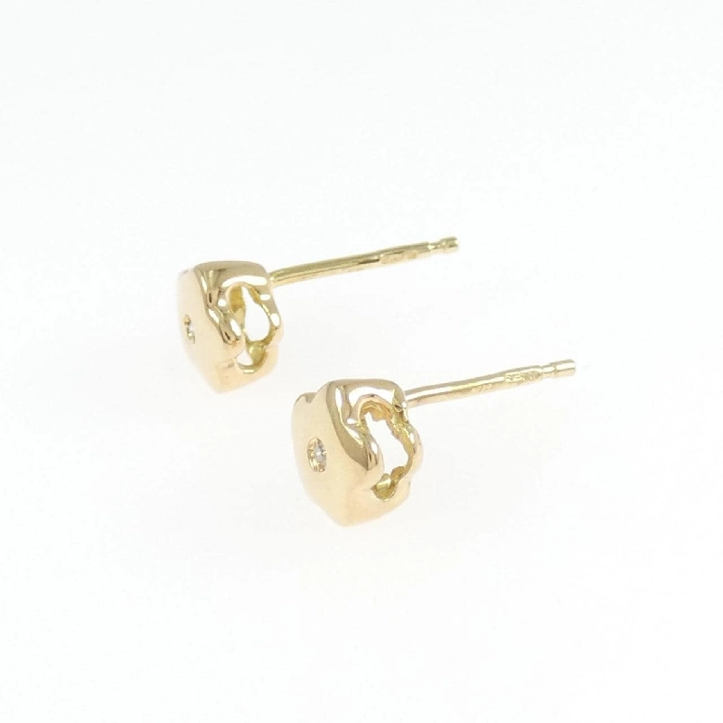 Bông tai kim cương hoa 750YG/K18YG - Hàng hiệu Authentic 863759