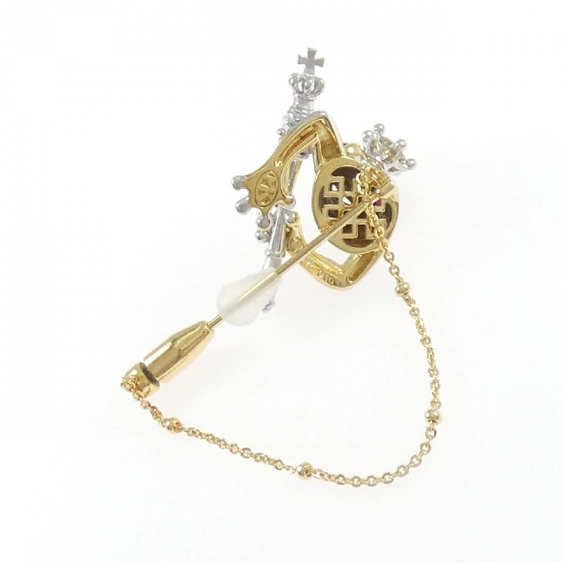 梶光夫 ルビー ブローチ 0.10CT - Hàng hiệu Authentic 844336