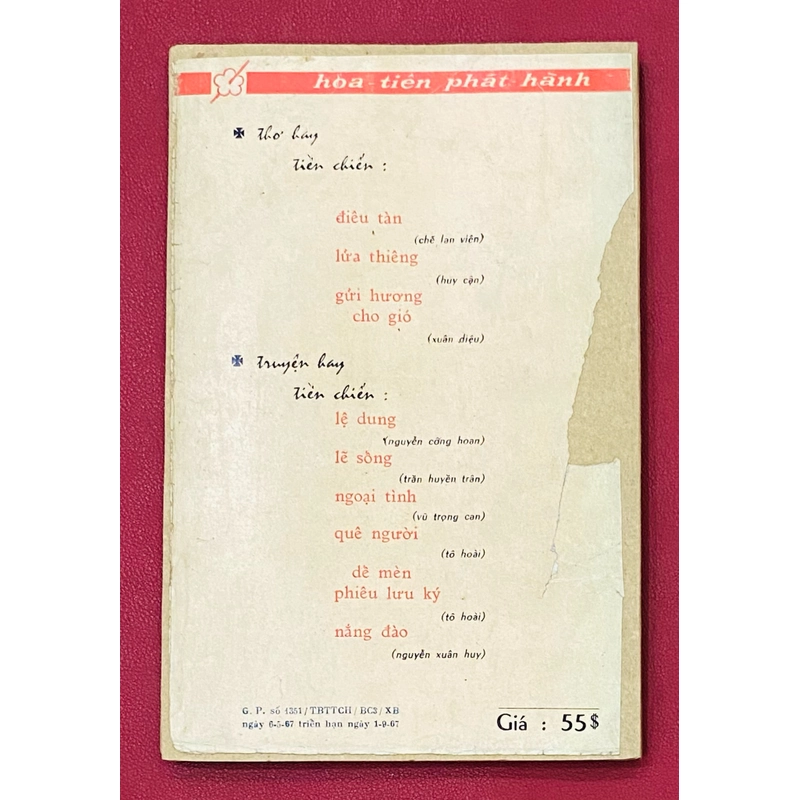 Nắng Đào - Nguyễn Xuân Huy - Hoa Tiên xb năm 1967 519603