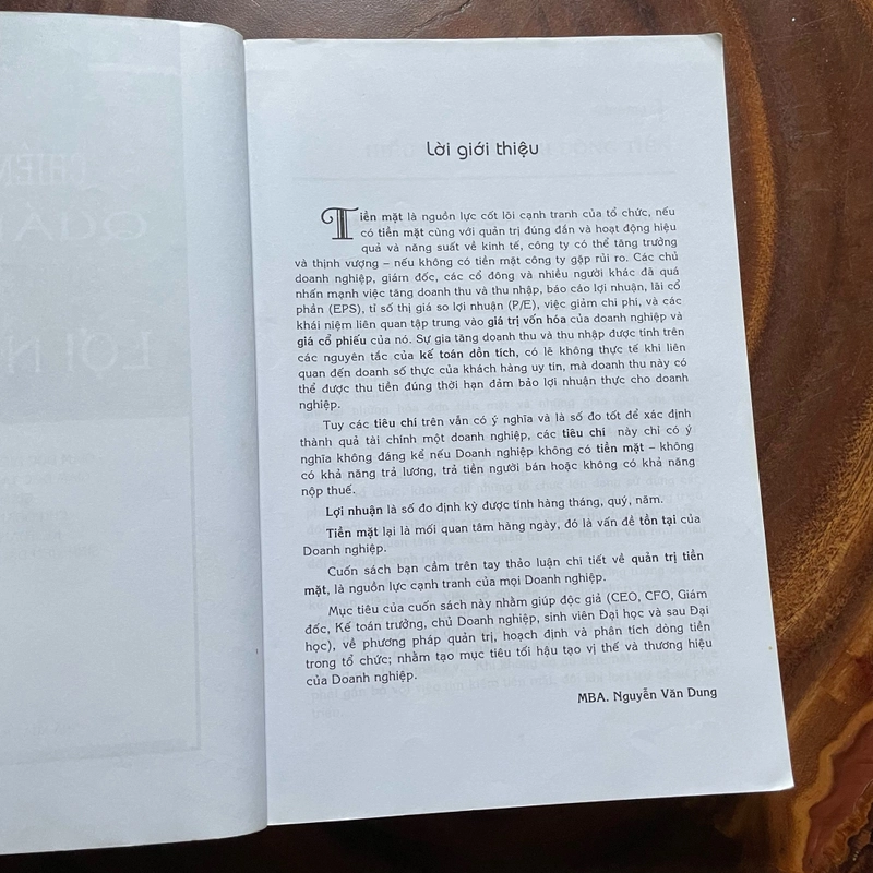 II Tựa sách: Chiến Lược Quản Trị Dòng Tiền Mặt Tạo Lợi Nhuận - MBA Nguyễn Văn Dung - 2009 443909