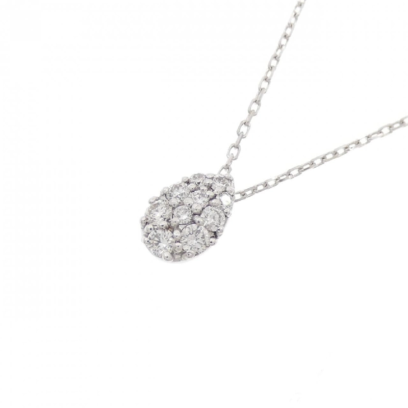 K18WG Pave Diamond Necklace 0.19CT - Hàng hiệu Chính hãng 861392