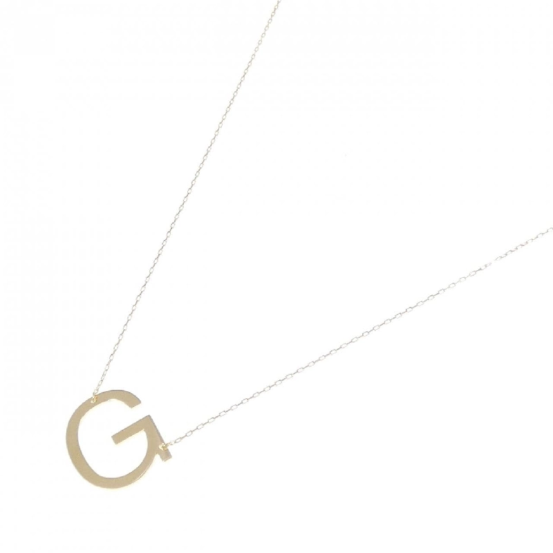 K18YG Chữ cái G Dây chuyền - Hàng hiệu Chính hãng 864134