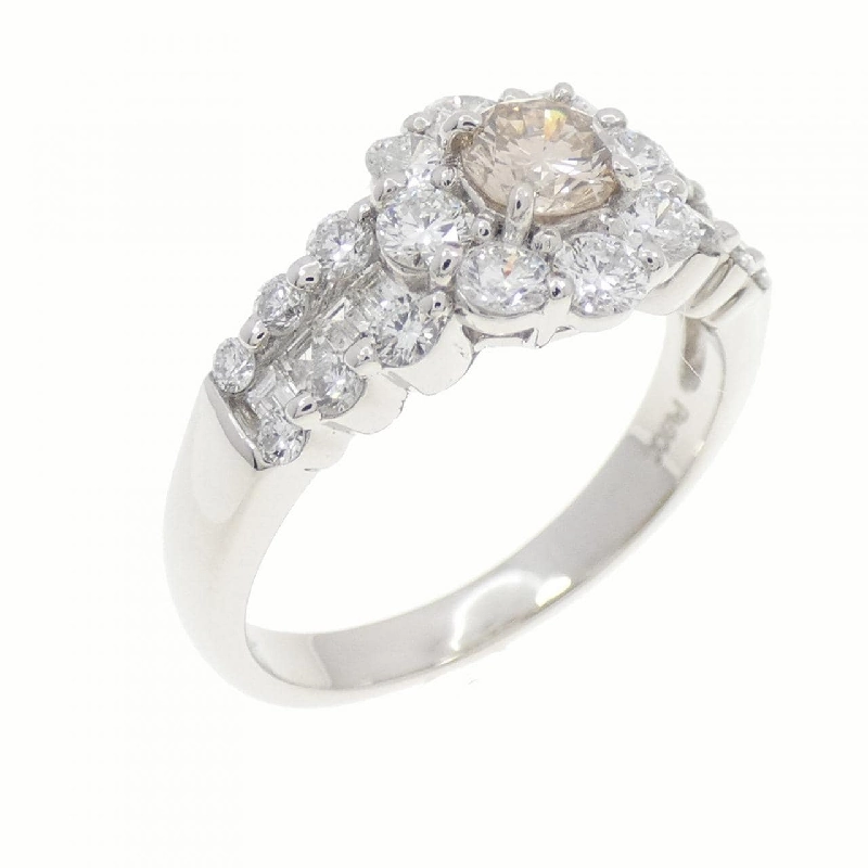 Nhẫn kim cương hoa PT900 0.302CT 670155