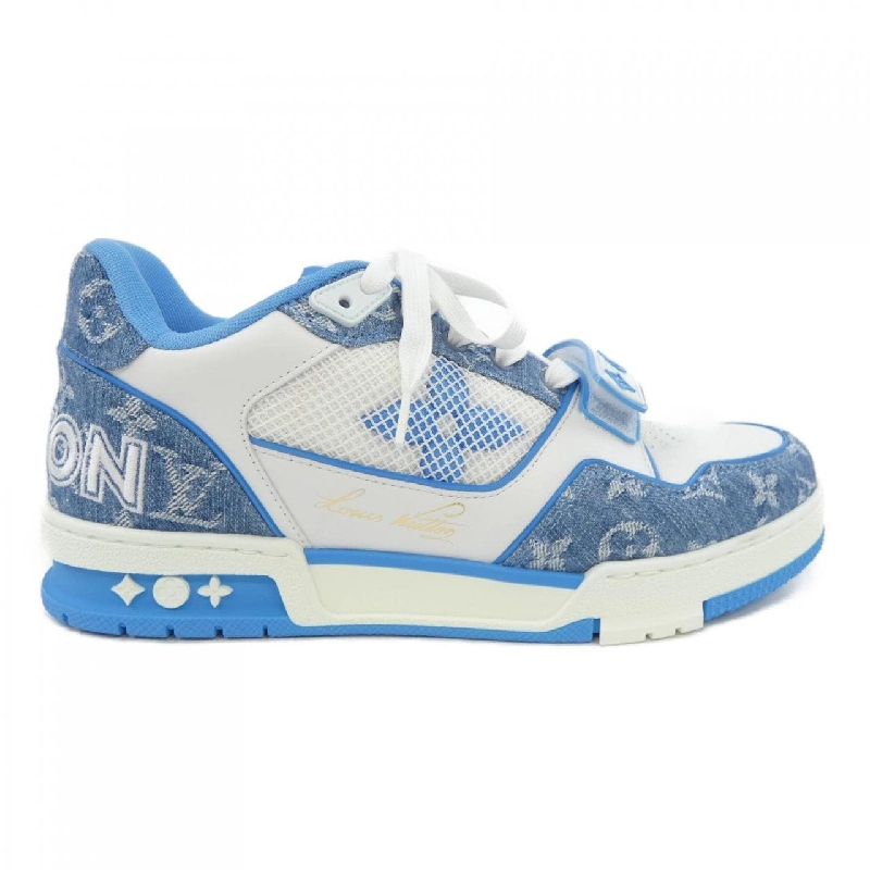 Giày sneaker Louis Vuitton LV Trainer Line Monogram Denim - Hàng hiệu Chính hãng 906825