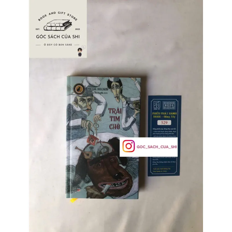 Trái Tim Chó - Mikhail Bulgakov (Bìa cứng, Bản H666, bookmark đánh số ngẫu nhiên) 760496