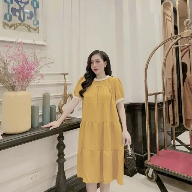 Đầm baby doll mặc bầu được  1002673