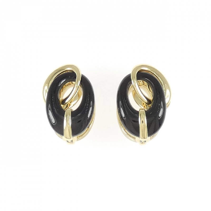 K18YG Onyx Bông tai - Hàng hiệu Chính hãng 878260