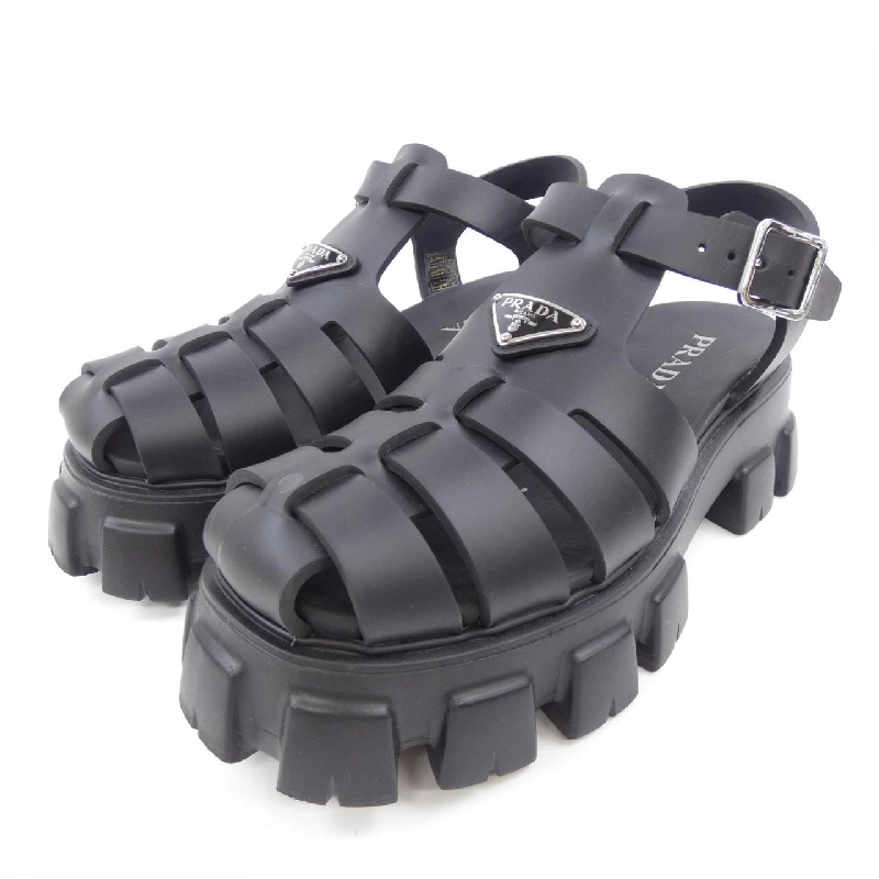 Giày sandal cao su PRADA Monolis với logo hình tam giác 2X3083 - Hàng hiệu Authentic 907175