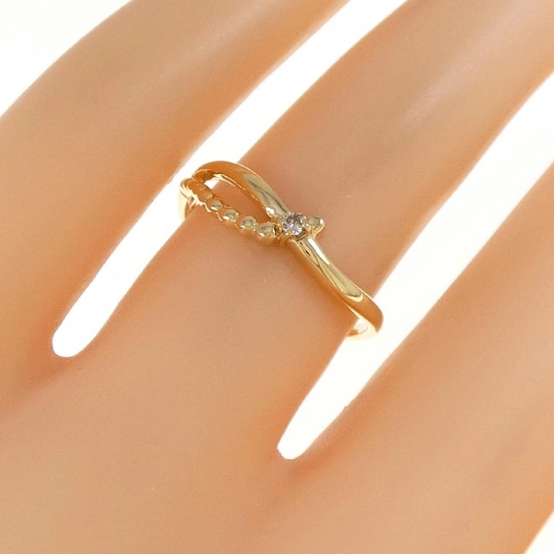 Nhẫn kim cương K18YG 671476