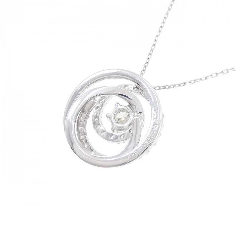 Dây chuyền kim cương 18KWG/K18WG 0.50CT - Hàng hiệu Authentic 860633