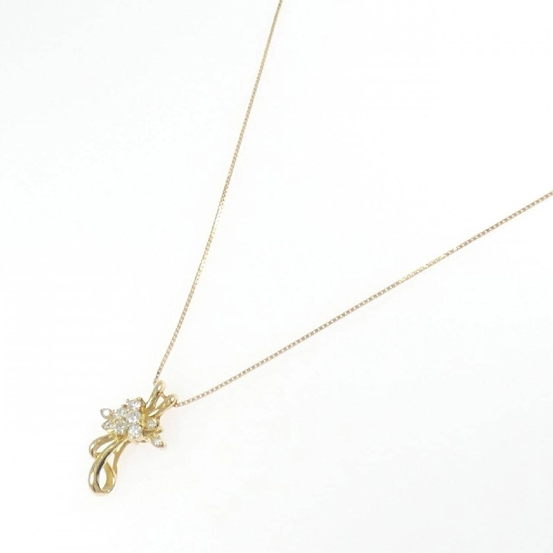 K18YG Dây chuyền kim cương - Hàng hiệu Authentic 860265