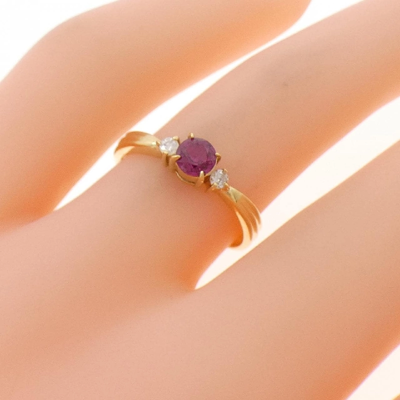 Nhẫn Ruby K18YG - Hàng hiệu Chính hãng 849002