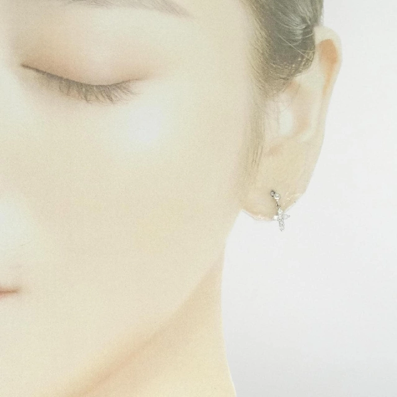 PT900 Bông tai kim cương chéo 0.20CT - Hàng hiệu Authentic 869230