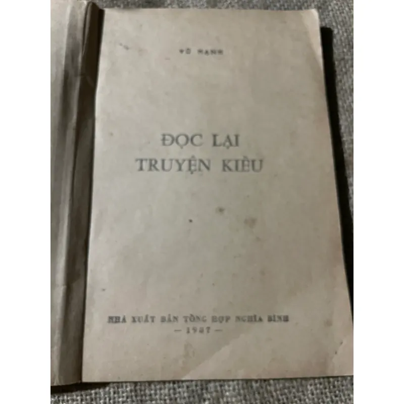 ĐỌC LẠI TRUYỆN KIỀU - VŨ HẠNH - MẤT BÌA 574465