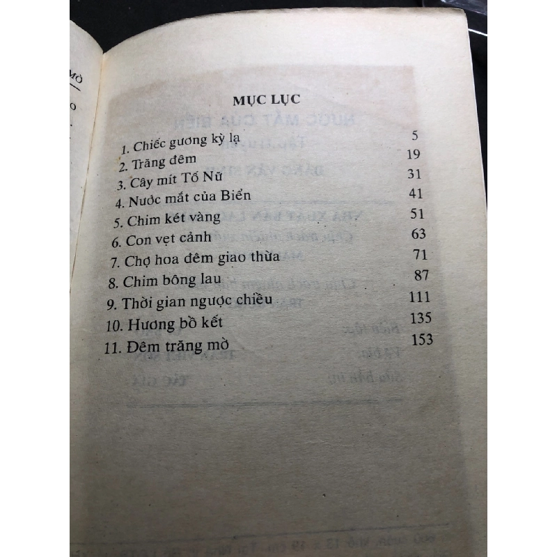 Nước mắt của biển 1997 mới 50% ố vàng Đặng Văn Sinh HPB0906 SÁCH VĂN HỌC 915227