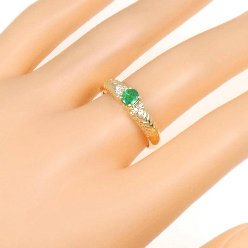 Nhẫn Emerald K18YG 0.30CT - Hàng hiệu Chính hãng 848877