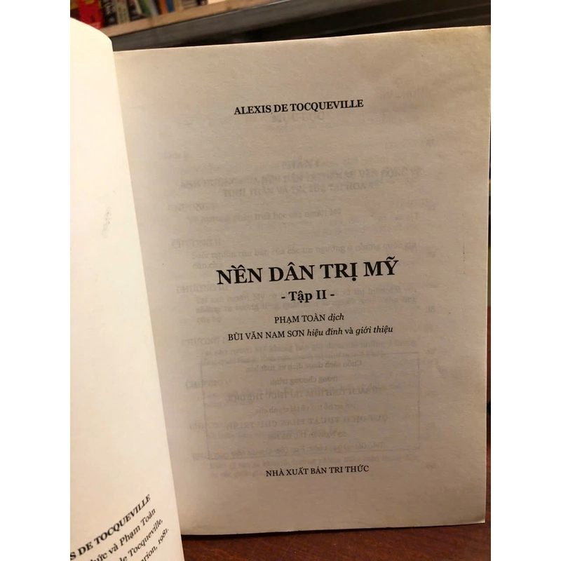 NỀN DÂN TRỊ MỸ - Tocqueville 472258