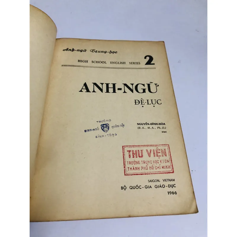 4. ANH NGỮ ĐỆ LỤC 2 364 trang, xuất bản năm 1966 718040