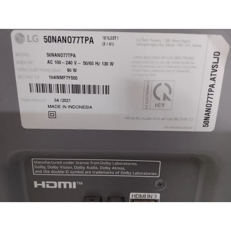 Ti vi 50 in sam sung Indonesia..vỡ màn hình. 1036612