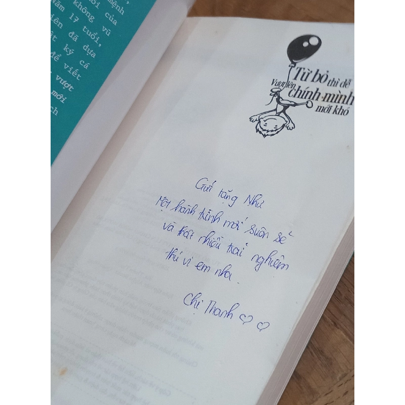 Từ bỏ thì dễ, vượt lên chính mình mới khó - Ngô Mục Thiên ( Yinyin dịch ) 795917