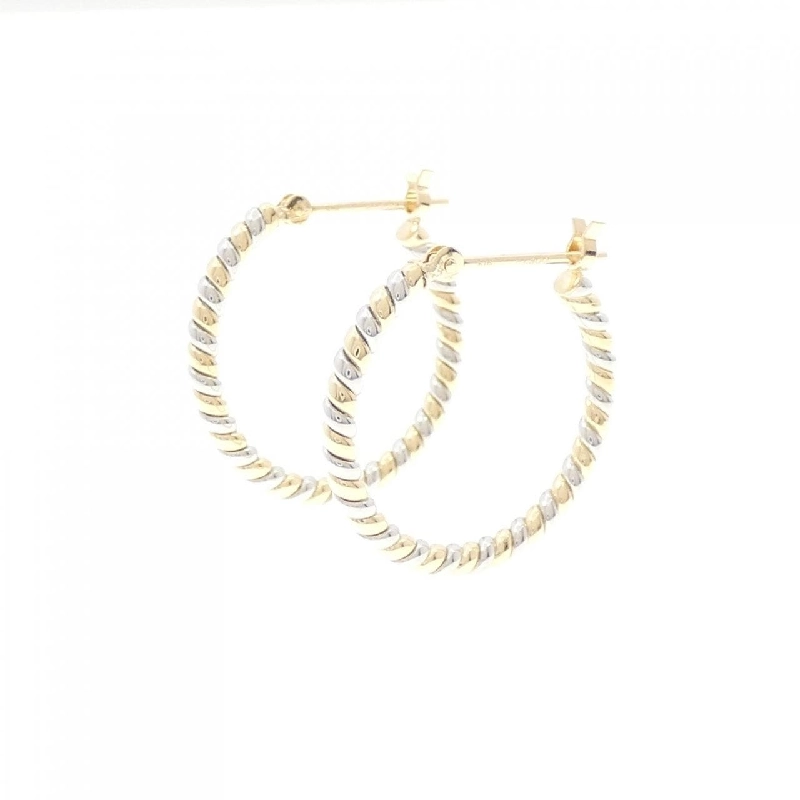 K18YG/PT900 Bông tai - Hàng hiệu Authentic 870808