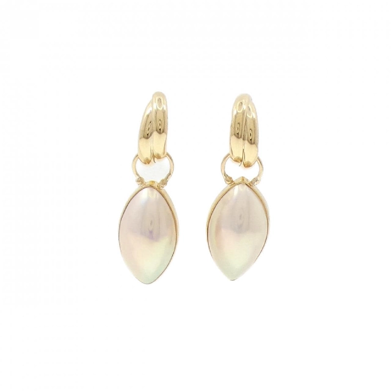 K18YG Mabe Pearl Earrings - Hàng hiệu Authentic 867350