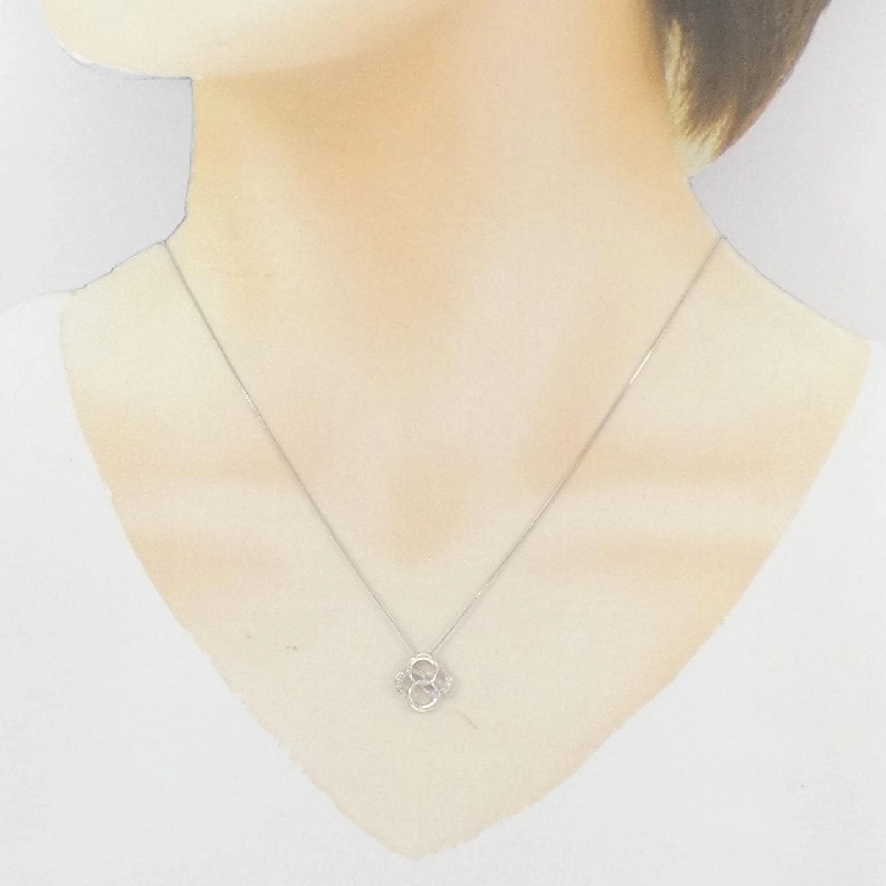 K18WG Dây chuyền kim cương 0.05CT - Hàng hiệu Chính hãng 857004