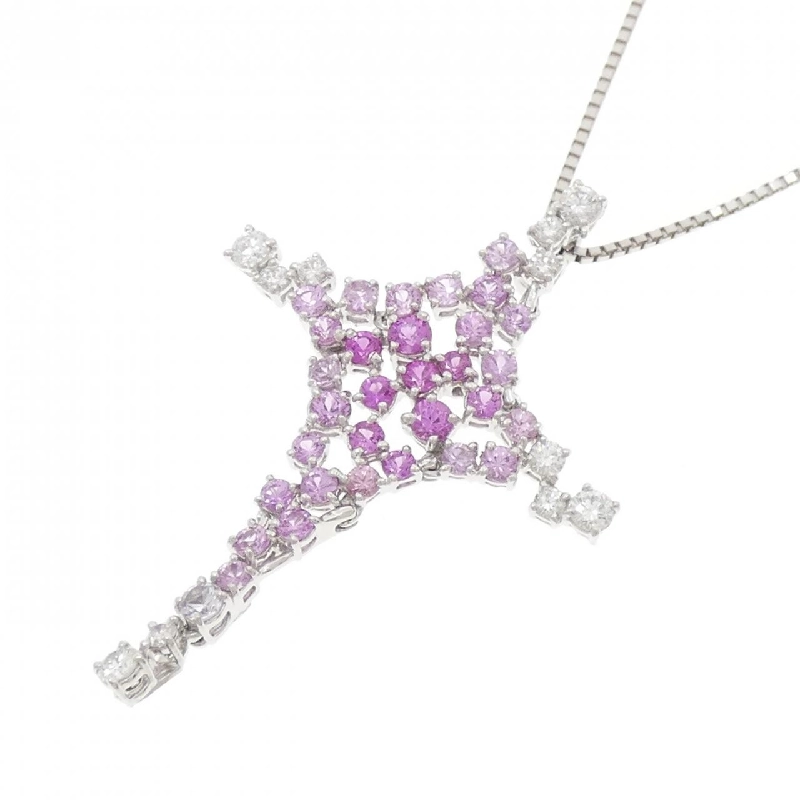 Dây chuyền Sapphire PT950/PT850 1.74CT - Hàng hiệu Chính hãng 864895