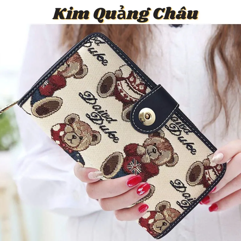 Ví Dài BEAR Nhiều Ngăn Đựng Thẻ - Hàng Quảng Châu 575135