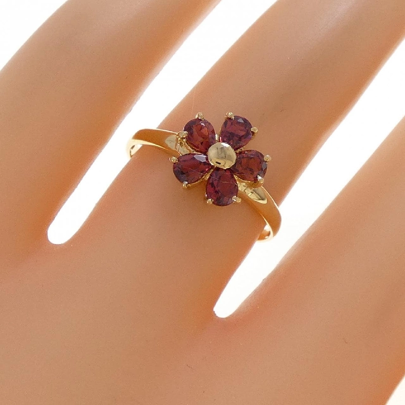Nhẫn Garnet Hoa K18YG - Hàng hiệu Chính hãng 845865