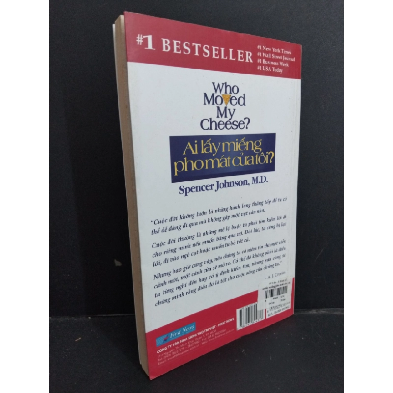 [Phiên Chợ Sách Cũ] Ai Lấy Miếng Pho Mát Của Tôi? - Spencer Johnson, M.D. 0812 335239