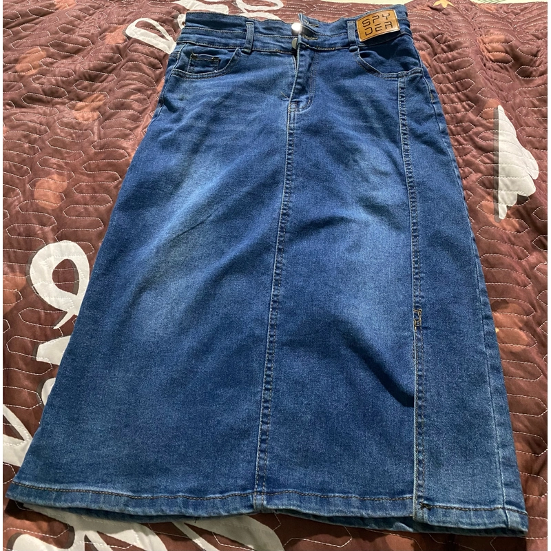 Chân váy jean xanh 462685