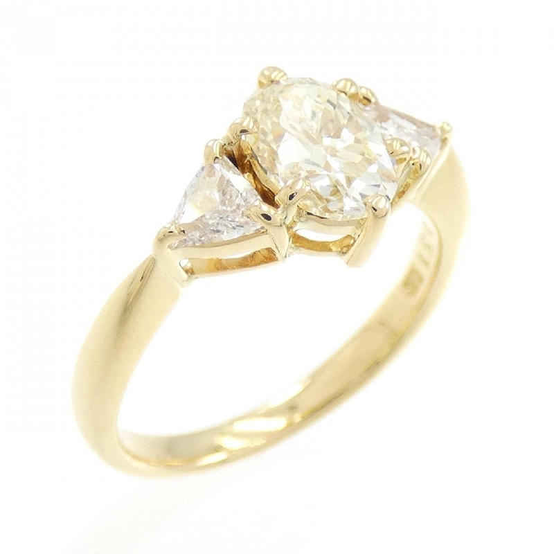 Nhẫn kim cương K18YG 1.015CT 673541