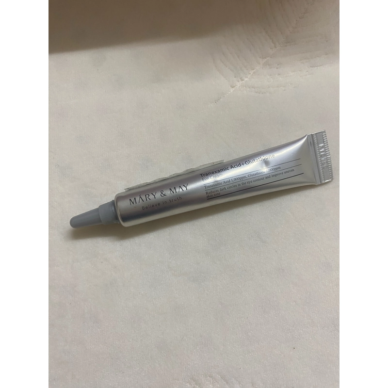 Kem Mắt Hỗ Trợ Giảm Thâm Quầng Mắt Mary&May Tranexamic Acid + Glutathion Eye Cream 12g 532314