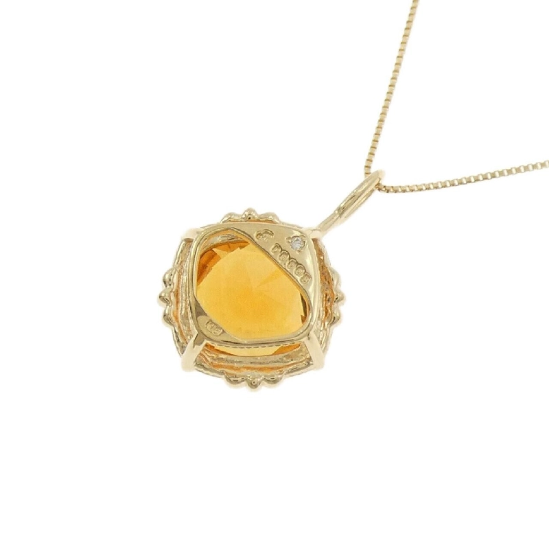 K18YG Mặt dây chuyền Citrine - Hàng hiệu Chính hãng 858856