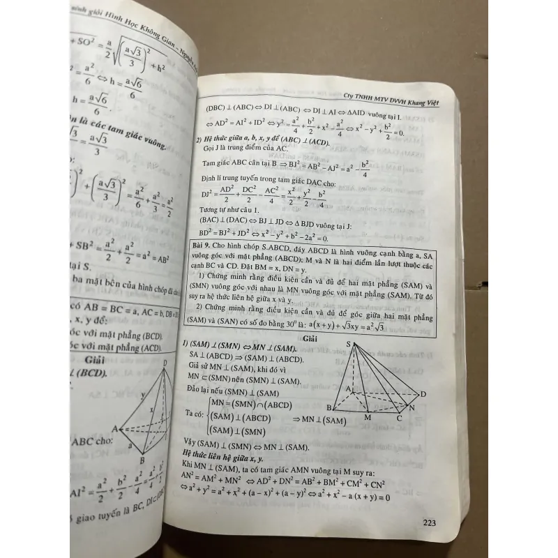 Bồi dưỡng hs giỏi hình học không gian 976811