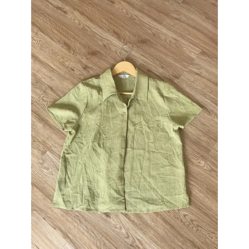 Áo sơ mi nữ màu xanh mạ non 719535