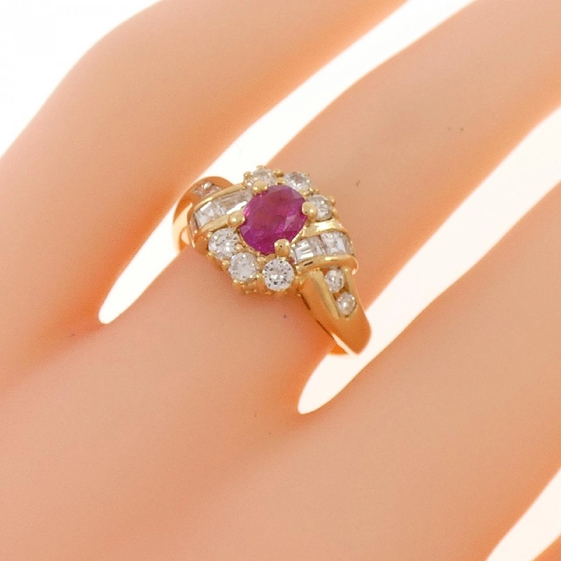 Nhẫn Ruby K18YG 0.67CT 667626