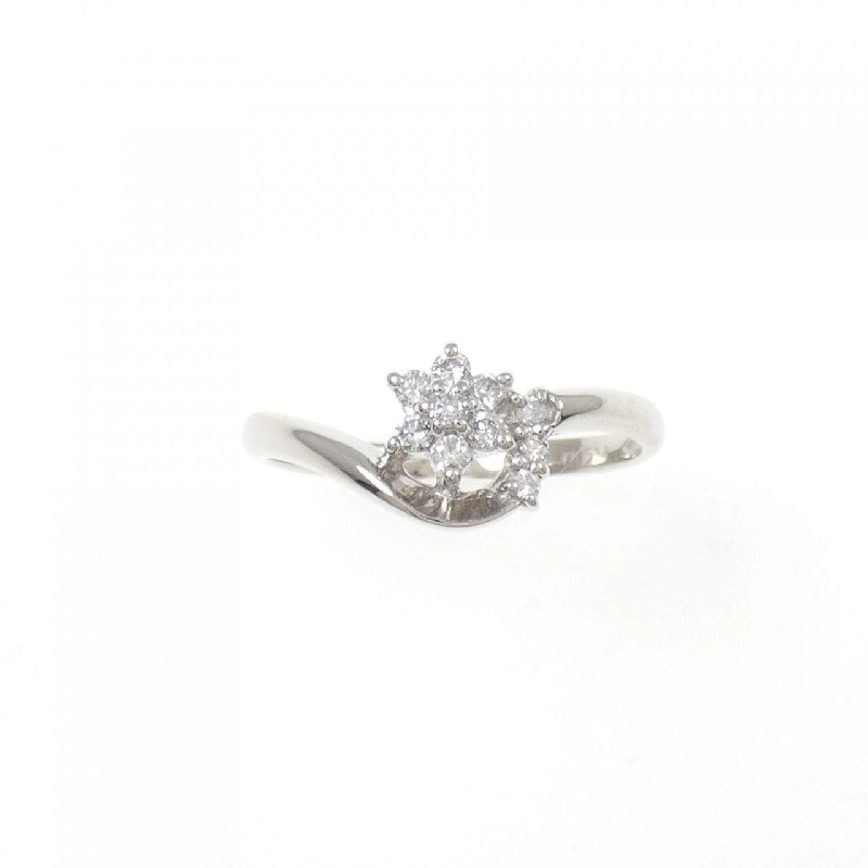 Nhẫn kim cương hoa PT900 0.12CT 671359