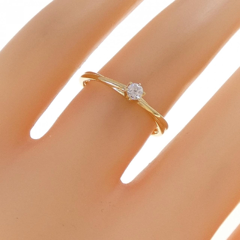 Nhẫn kim cương K18YG 0.08CT - Hàng hiệu Authentic 850367