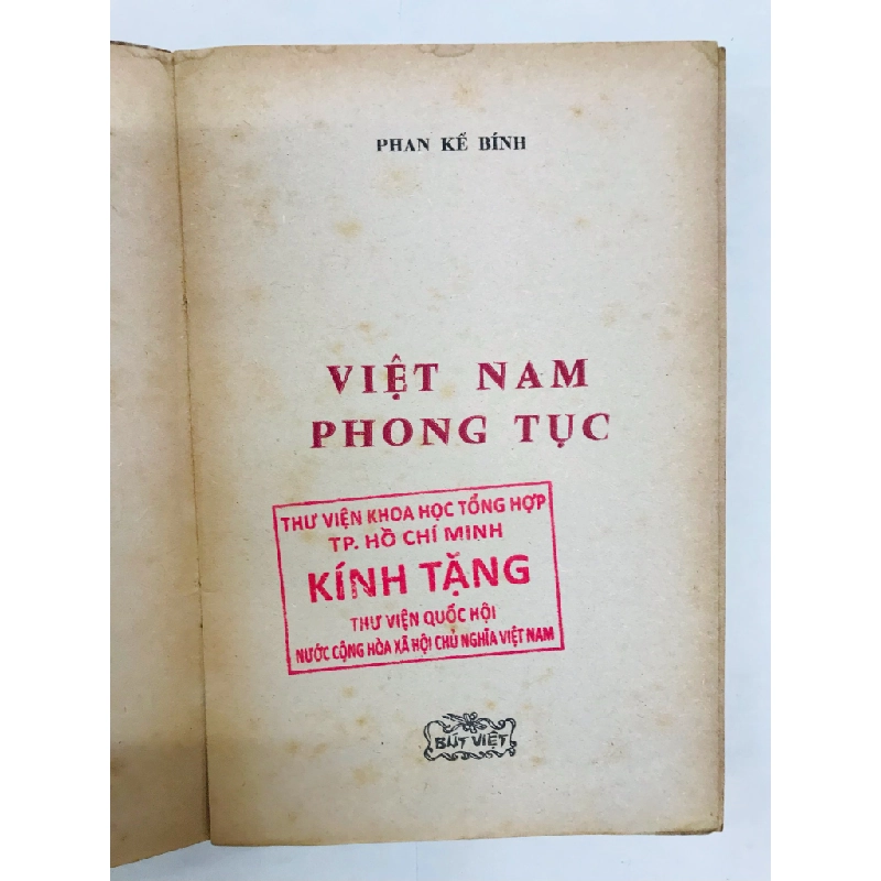 Việt Nam phong tục - Phan kế Bính 128541