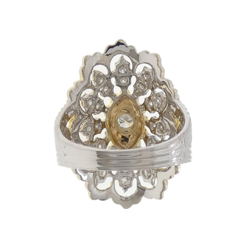 Nhẫn kim cương K18WG/K18YG 0.45CT - Hàng hiệu Authentic 854572